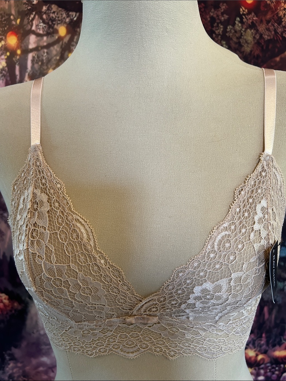 RAYCHIC Lace Bralette in Nude Blush